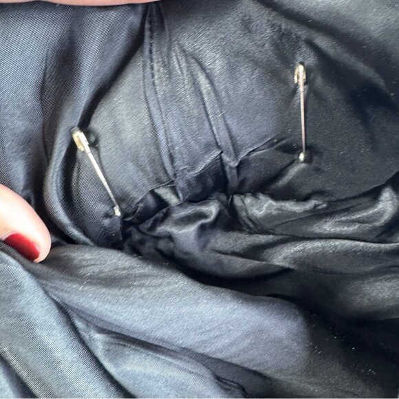 Vintage Black White Wool Houndstooth Checkered Academia Double Breasted Blazer - Picture 14 of 16